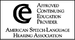 Approved CE Provider - American Speech-Language Hearing Association